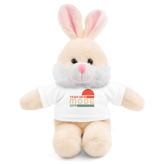 Funny Teacher Mode Off Summer Vacation Stuffed Animals With Tee