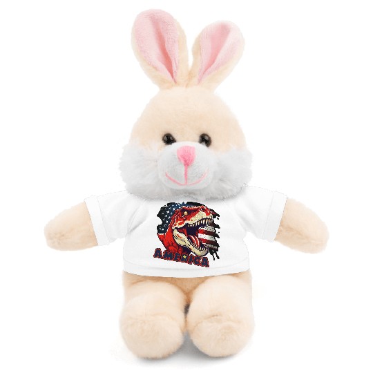 Dinosaur Independence Day Stuffed Animals With Tee