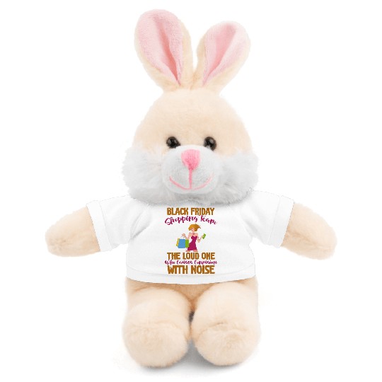 Black Friday Shopping Team 4 Stuffed Animals With Tee