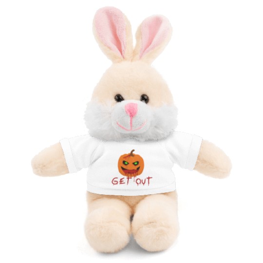 Halloween Pumpkin Get Out 2 Stuffed Animals With Tee