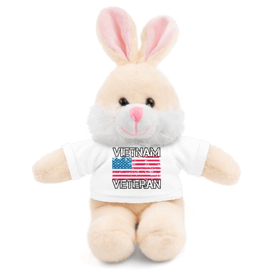 Vietnam Veteran Us Flag Military Vet Stuffed Animals With Tee