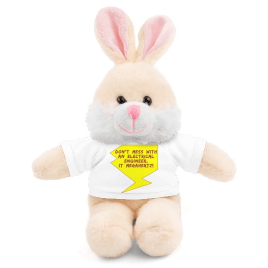 Lightning Bolt Electrical Engineer girl Stuffed Animals With Tee