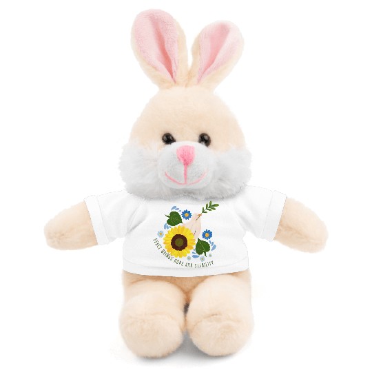 Peace Brings Hope And Stability Stuffed Animals With Tee