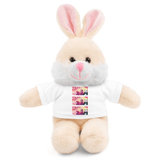 Cherry Blossom Stuffed Animals With Tee, Women's Panda Sakura Kawaii