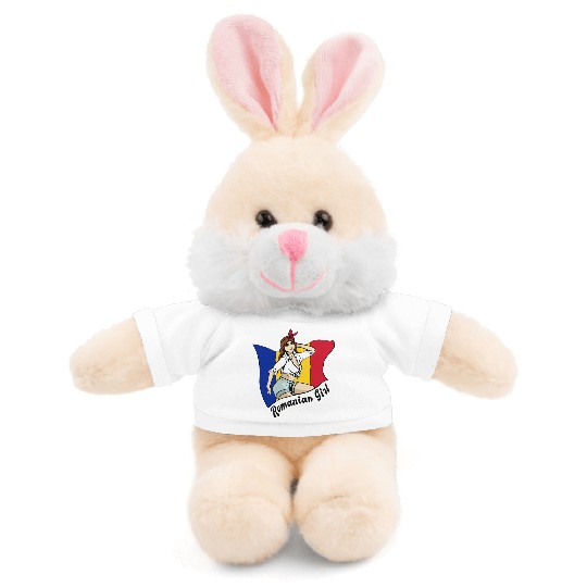 Romanian girl flag design Stuffed Animals With Tee