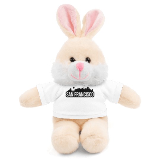 San Francisco Skyline Stuffed Animals With Tee