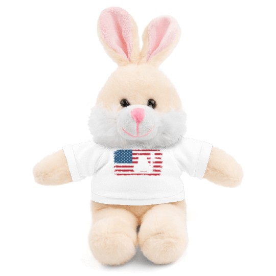 Forklift Driver Usa Flag Stuffed Animals With Tee