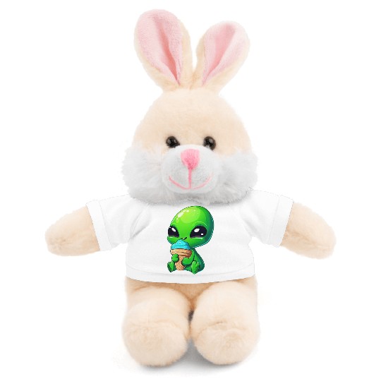 Alien Extraterrestrial Ice Blue Green Stuffed Animals With Tee