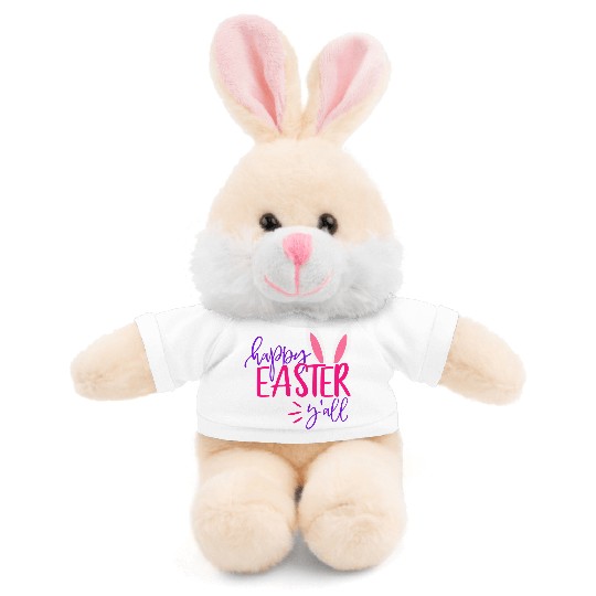 Happy Easter Y all Stuffed Animals With Tee
