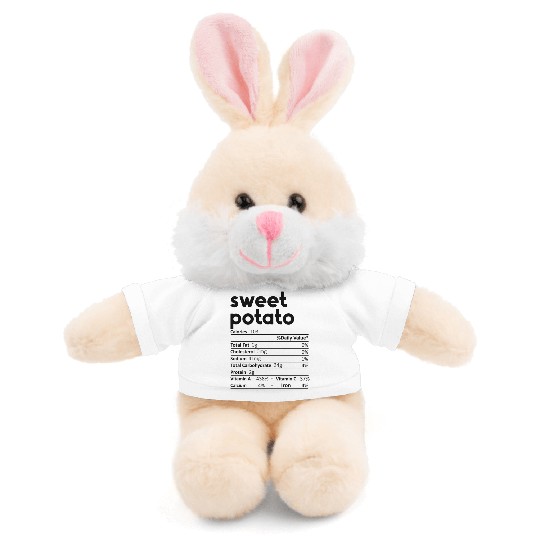 Sweet Potato Nutrition Facts Gift Funny Stuffed Animals With Tee