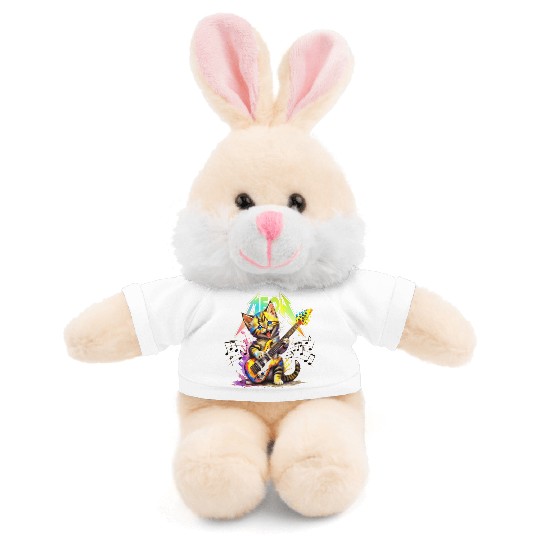 Metal Meow Kitty - Rainbow Stuffed Animals With Tee