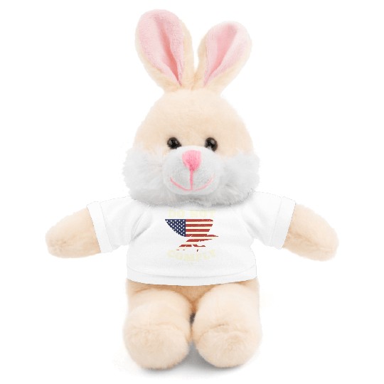 American Flag Eagle - I Do Not Comply Stuffed Animals With Tee