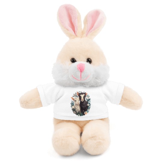 Goat Lover Kid Ranch Wool Farm Animal Farming Stuffed Animals With Tee