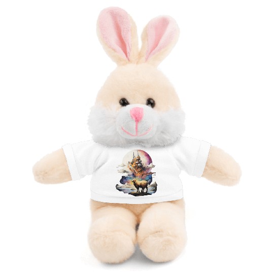 Retro Celestial Moon Sheep Adventure Stuffed Animals With Tee