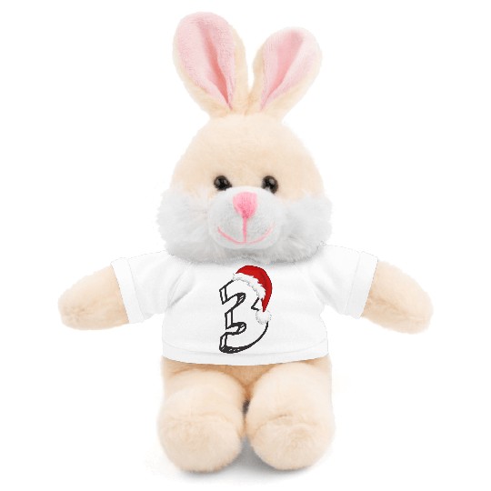 Happy 3rd Birthday! - Third Christmas Number Stuffed Animals With Tee
