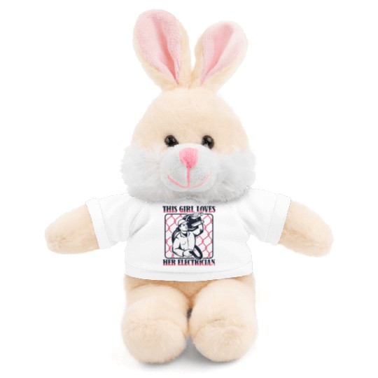 This Girl Loves Her Electrician Wiremen Worker Stuffed Animals With Tee