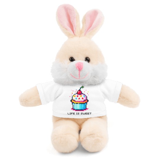 Sweet Pixel Treat - Cupcake Stuffed Animals With Tee