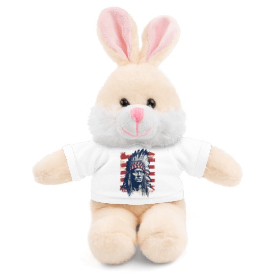 Indian Native American Chief Feather Headdress Stuffed Animals With Tee