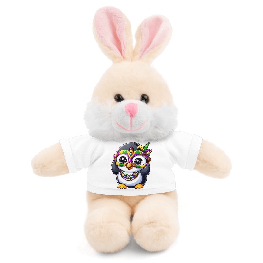 Mardi Gras Penguin Party Stuffed Animals With Tee