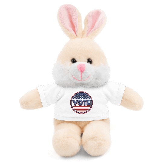 Vote US Election - 2024 Election Stuffed Animals With Tee