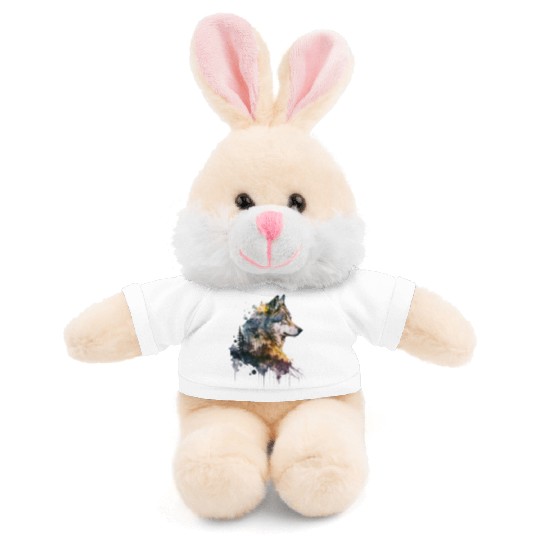 Wolf Print, Cosmic Wolves, Animal Print, Cosmos Stuffed Animals With Tee