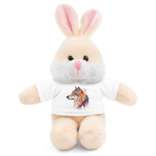 Wolf Print, Cosmic Wolves, Animal Print, Cosmos Stuffed Animals With Tee