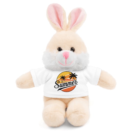 Chill Summer Vibes Palm Trees Stuffed Animals With Tee