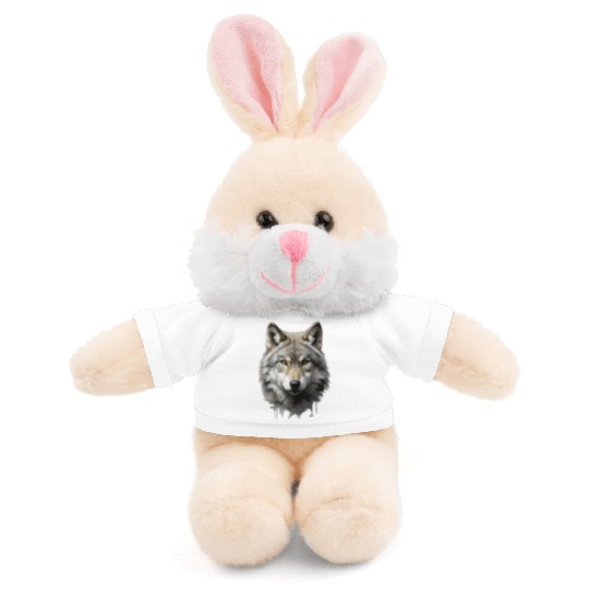 Wolf Gradient Ombre Stuffed Animals With Tee