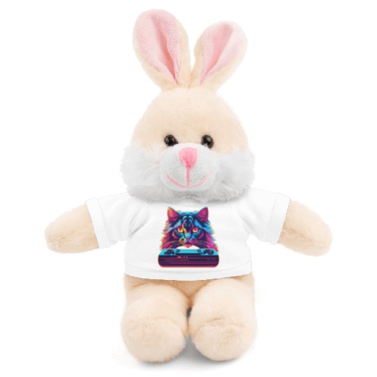 Futuristic Neon Gaming Controller Stuffed Animals With Tee