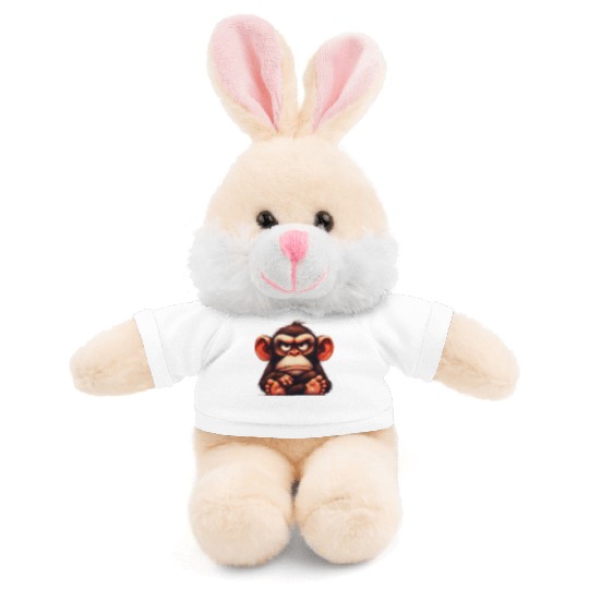 animals grumpy ape monkey Stuffed Animals With Tee