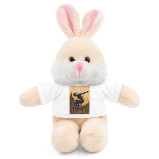 Parkour Freerunner Retro Themed Gift Stuffed Animals With Tee
