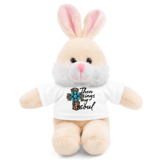 Turquoise Cross Western Aztec Art Stuffed Animals With Tee