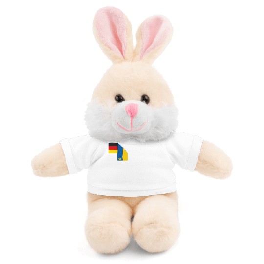 Germany Ukraine Tryzub Flag Stuffed Animals With Tee