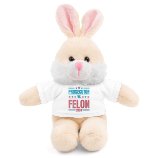 Prosecutor vs Felon Funny Stuffed Animals With Tee