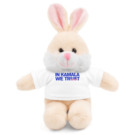 In Kamala we trust - US Election 2024 Stuffed Animals With Tee
