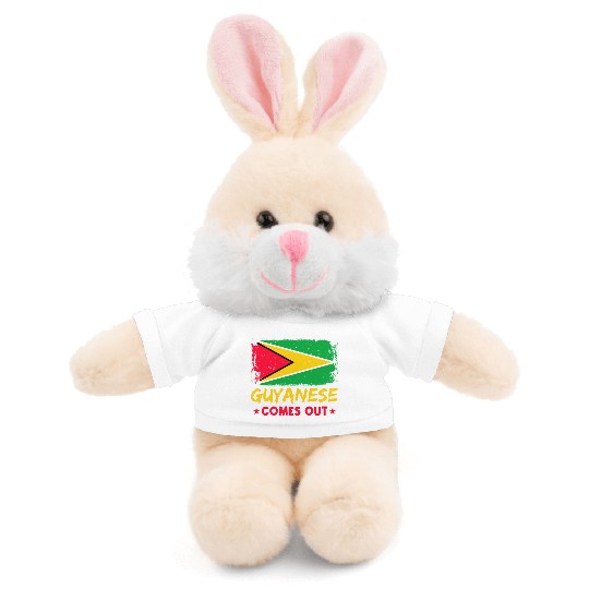 Guyana Pride Guyanese Roots Georgetown Love Stuffed Animals With Tee