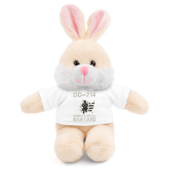 DD 214 America s Official Man Card Stuffed Animals With Tee