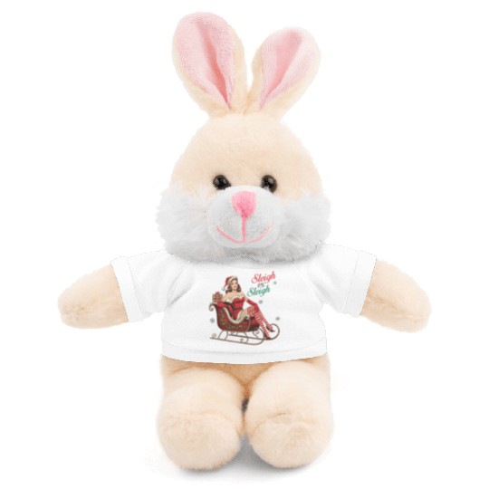 Santa Christmas, Christmas Retro Stuffed Animals With Tee