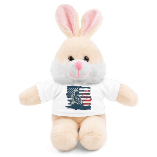 US Memorial Day Stuffed Animals With Tee