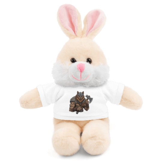 Wolf Viking with axe Stuffed Animals With Tee
