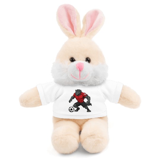 Wolf footballer Stuffed Animals With Tee