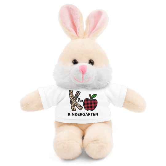 K Is For Kindergarten Teacher Back To School Stuffed Animals With Tee
