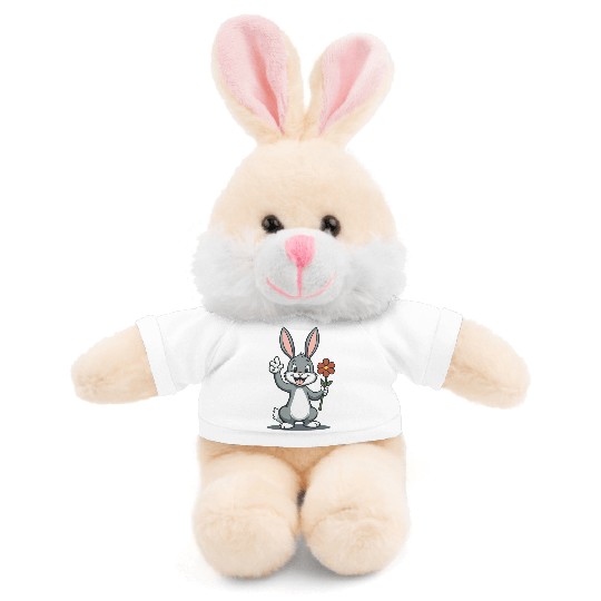 Funny Easter Bunny Cute Bunny Easter Stuffed Animals With Tee