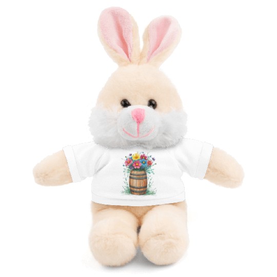"Rustic Blossom Barrel" Stuffed Animals With Tee