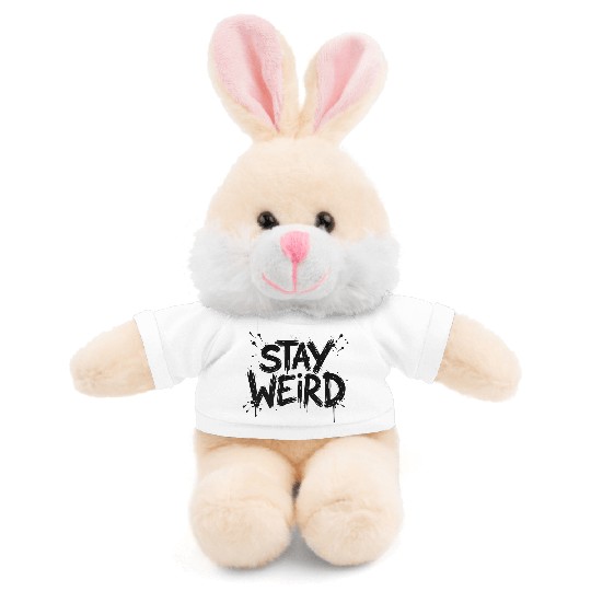Stay Weird Graffiti-Style Dress Stuffed Animals With Tee