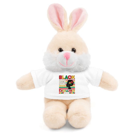 Black Pride Black Excellence Juneteenth Stuffed Animals With Tee