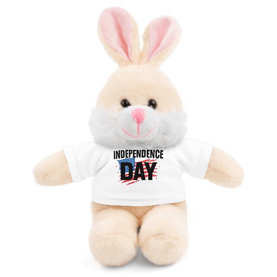 Patriotic American Day Graphic Stuffed Animals With Tee