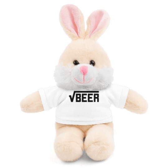 Root Beer Square Root of Beer Math Joke Stuffed Animals With Tee