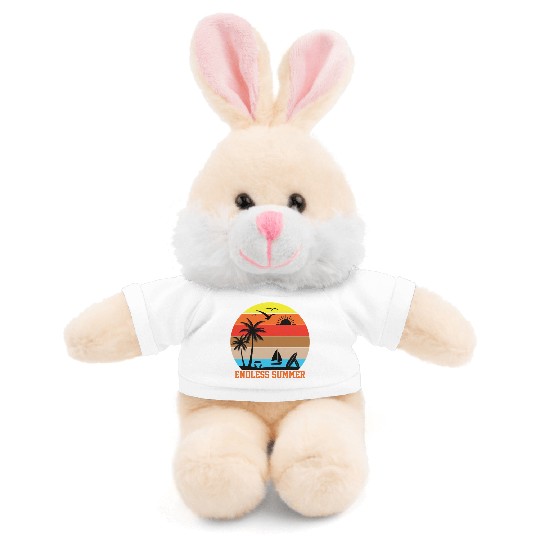 Endless Summer Sunset Design Stuffed Animals With Tee