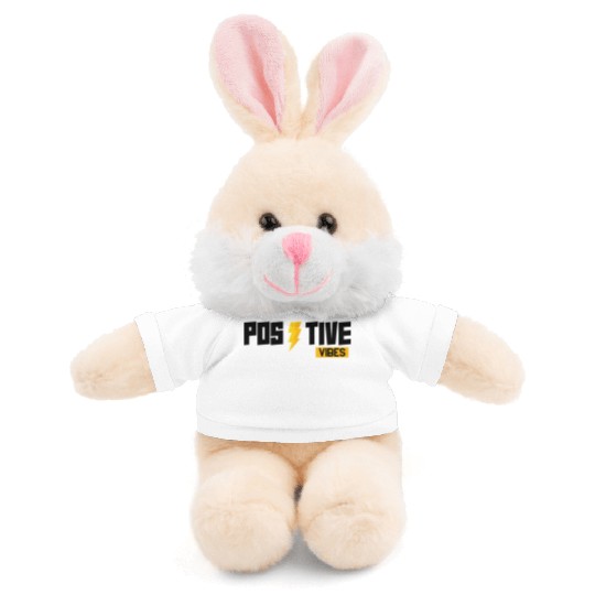 Positive Vibes Only – Motivational Lightning Bolt  Stuffed Animals With Tee